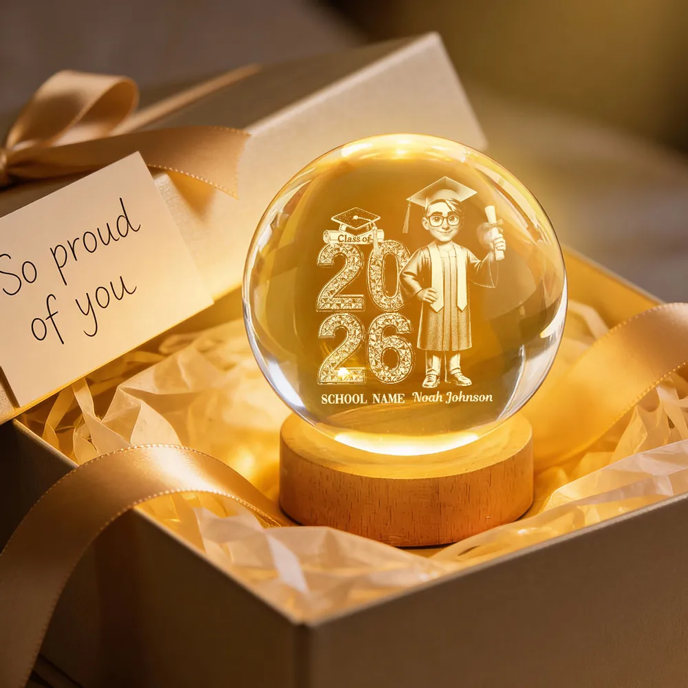 Personalized Globe Lamp Class Of Graduation Night Light, Unique Gift For Son or Daughter - Image 7
