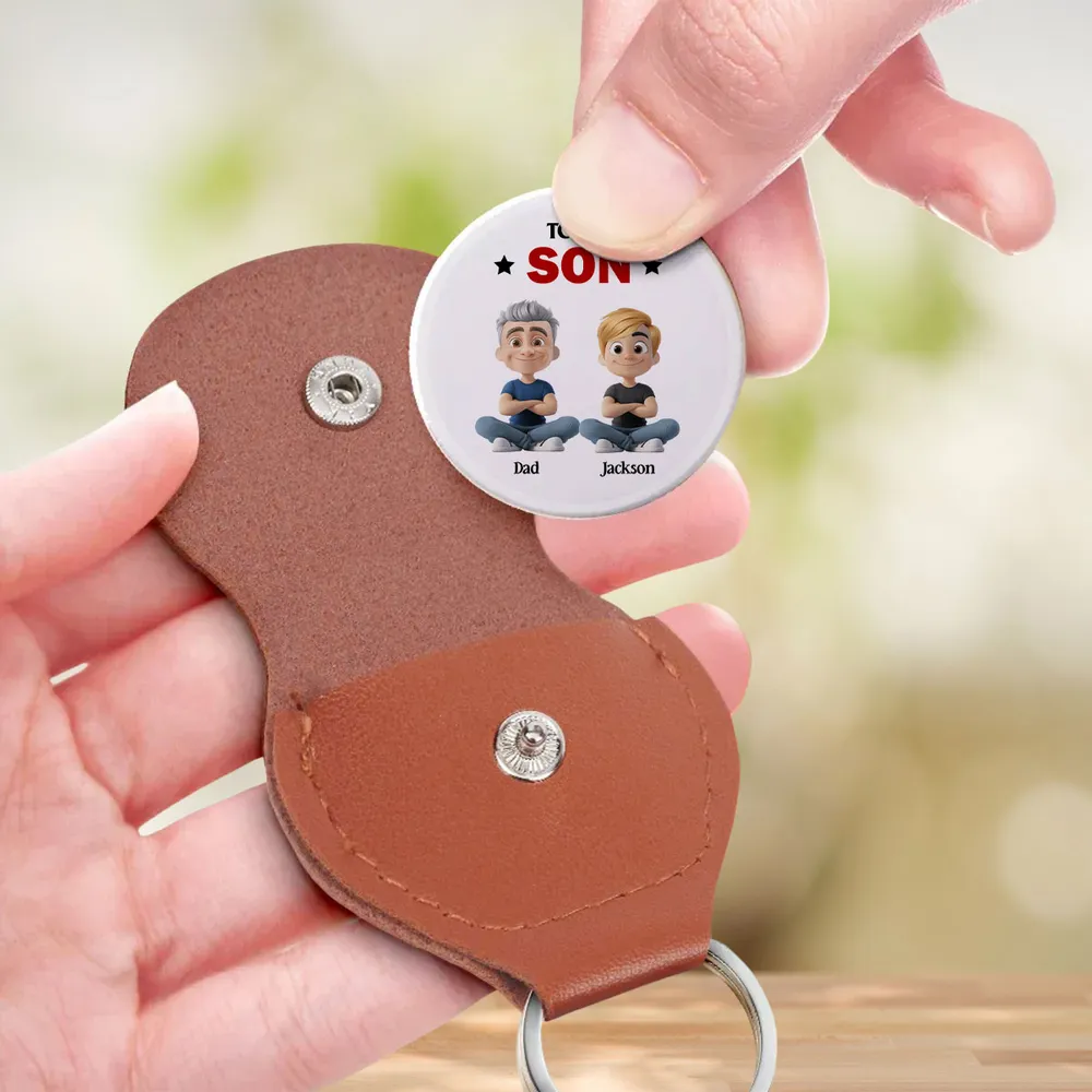 Personalized Pocket Hug Token for Son, Custom Encouragement Keepsake, Unique Gift From Dad to Carry Every Day - Image 3