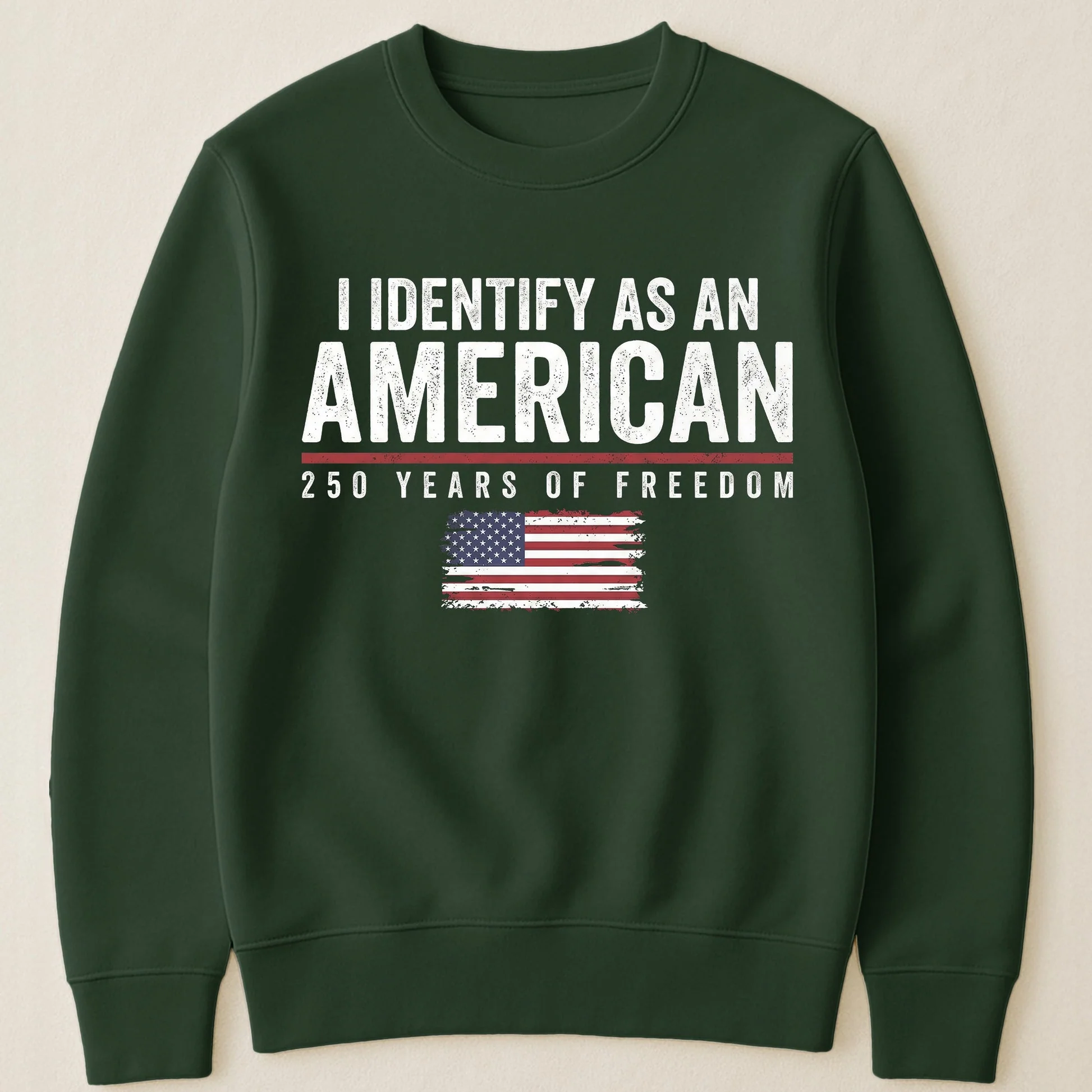 Personalized Classic Tee I Identify As An American 250 Years Of Freedom Flag Graphic - Unique Patriotic Gift For Him Or Her - Image 7