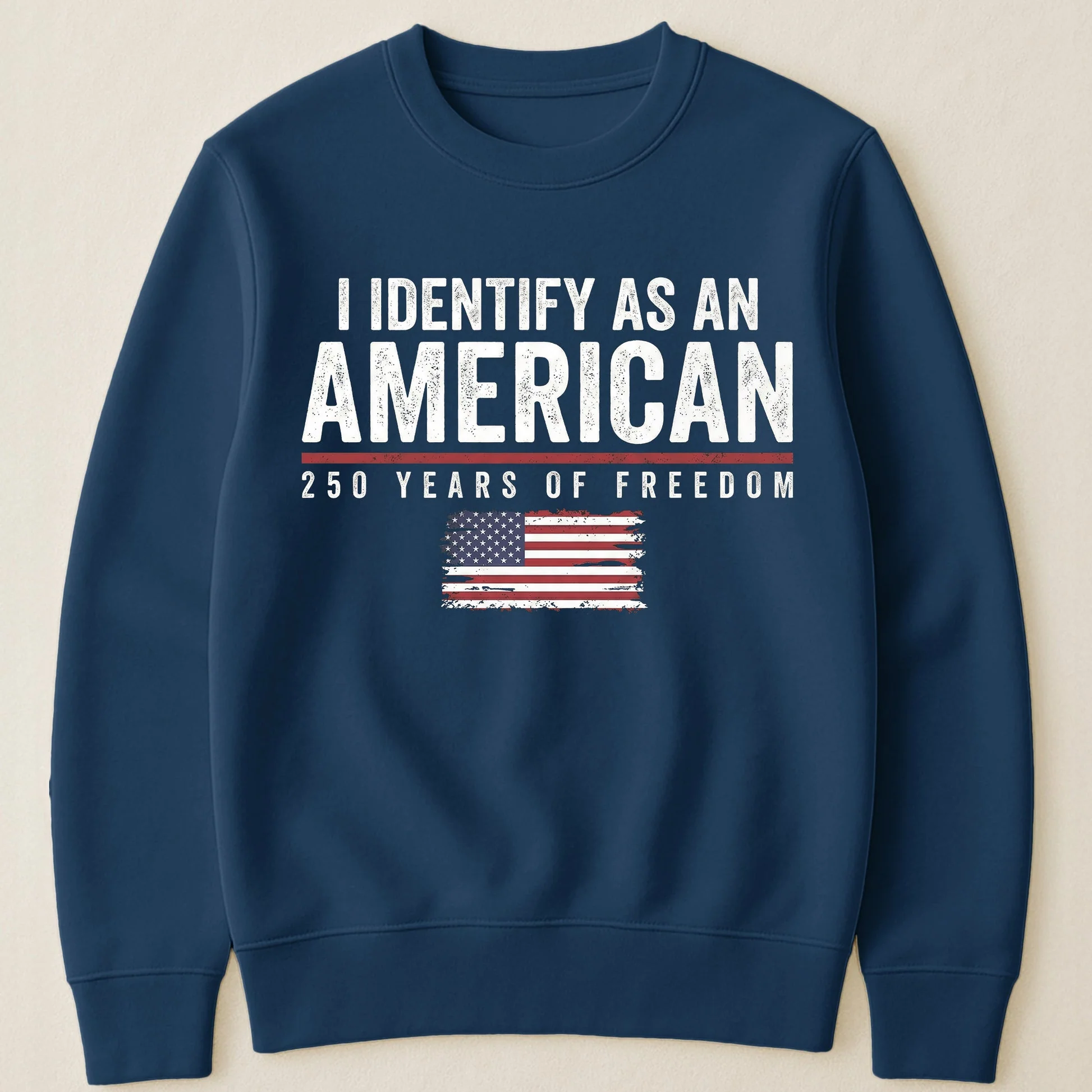 Personalized Classic Tee I Identify As An American 250 Years Of Freedom Flag Graphic - Unique Patriotic Gift For Him Or Her - Image 8