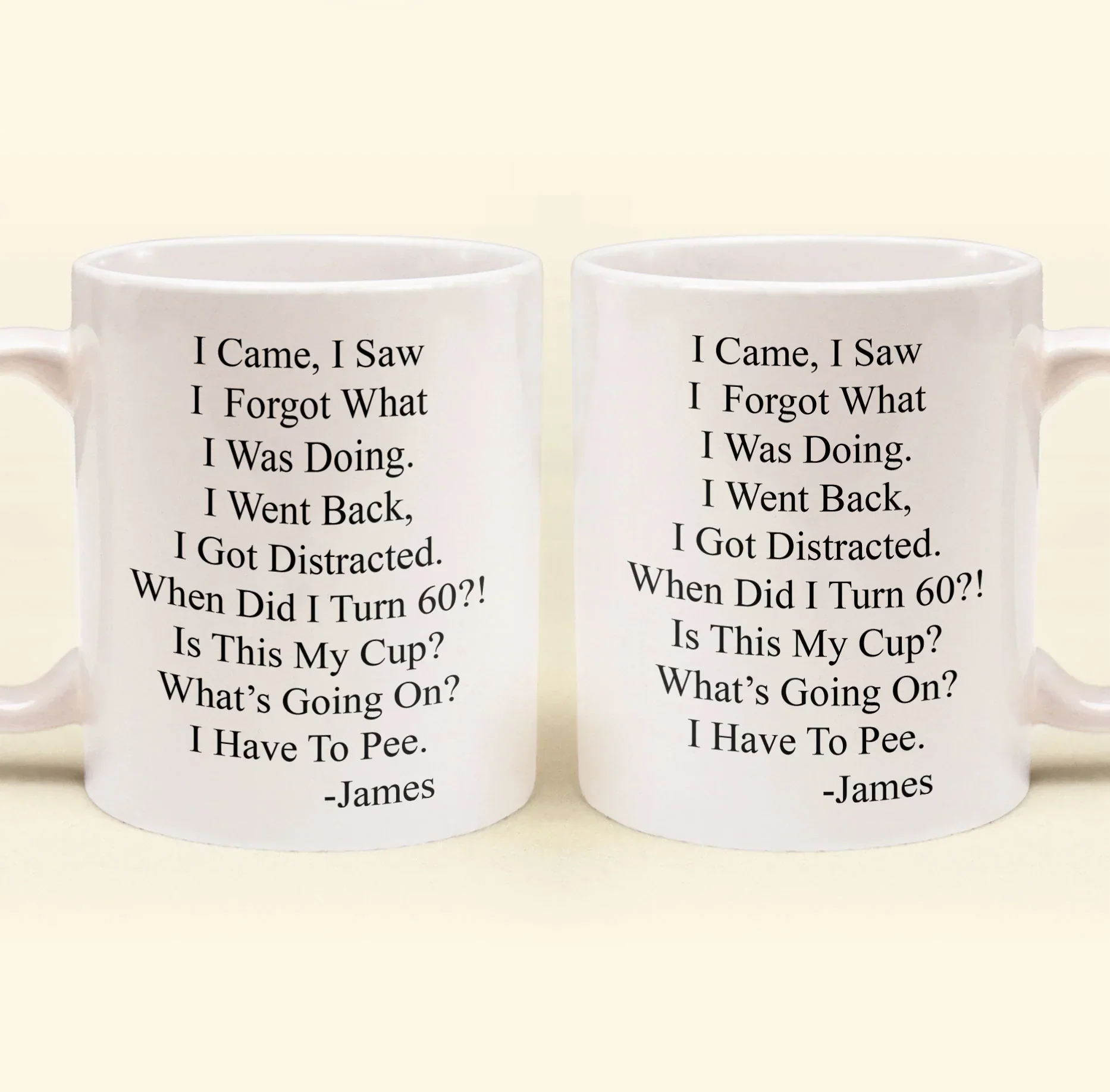 Funny Aging Quote Ceramic Mug, Personalized Daily Coffee Gift for Coworker or Friend, Cute Desk Laugh Gift - Image 6