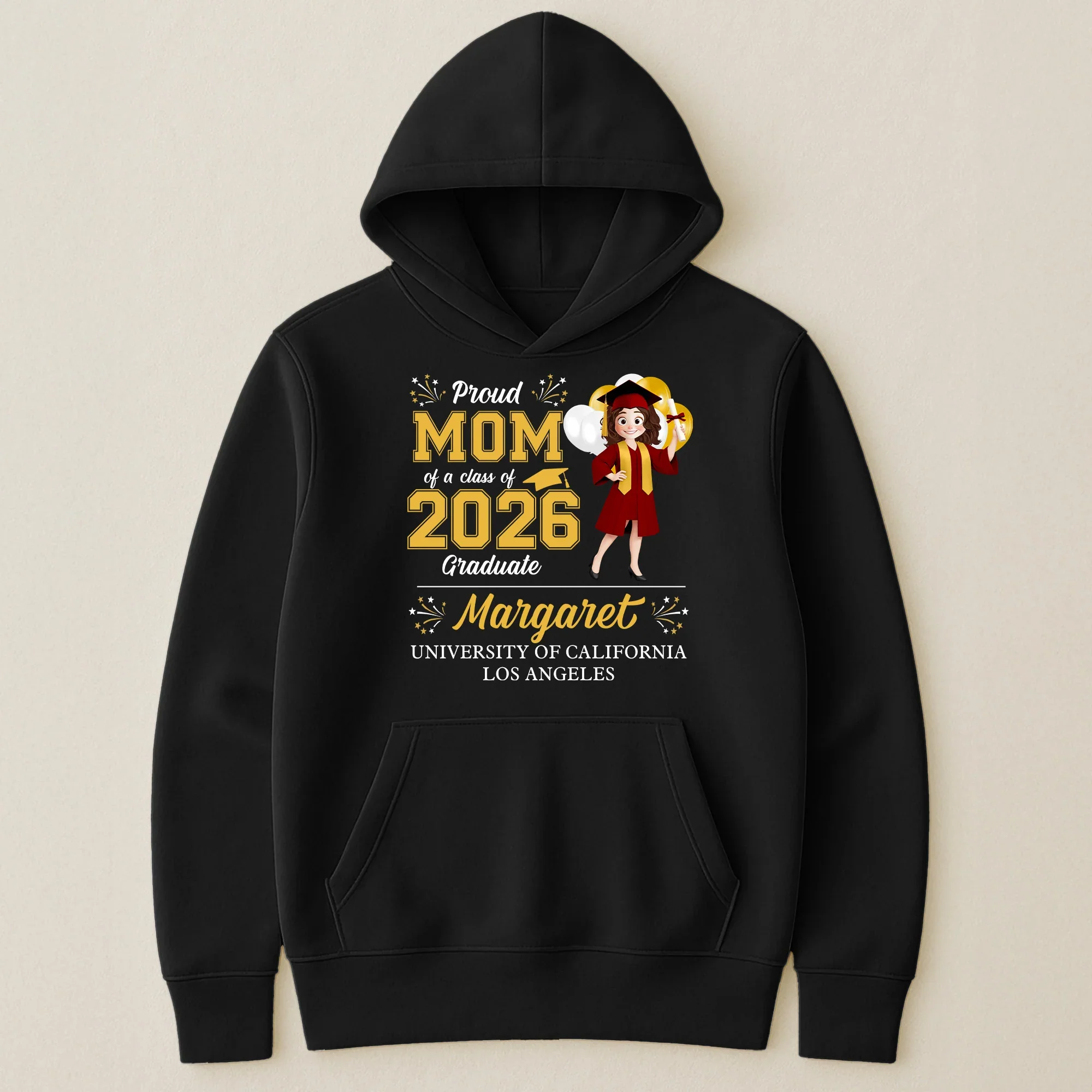 Personalized Graduation Family Matching Classic Tee, Proud Mom Dad Grandma Shirt for Campus Photos, Unique Gift - Image 8