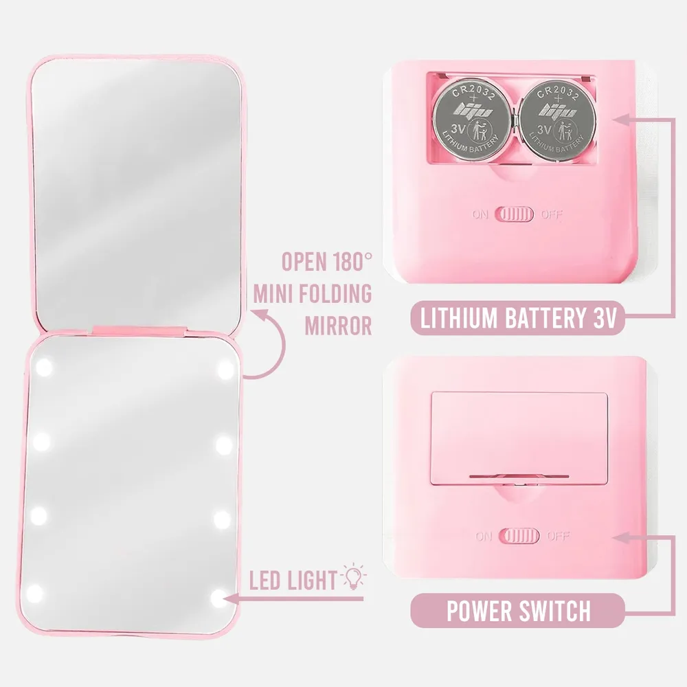 Personalized LED Pocket Mirror 'To My Daughter' Butterfly Quote, Sweet Everyday Reminder, Unique Gift for Daughter - Image 5