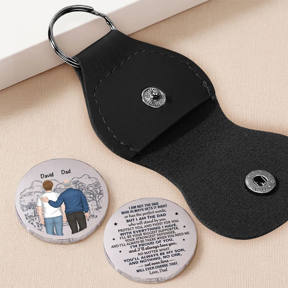 Pocket Hug Personalized Gift from Dad to Son, Proud of You Message, Everyday Carry Love Token Keepsake - Image 3