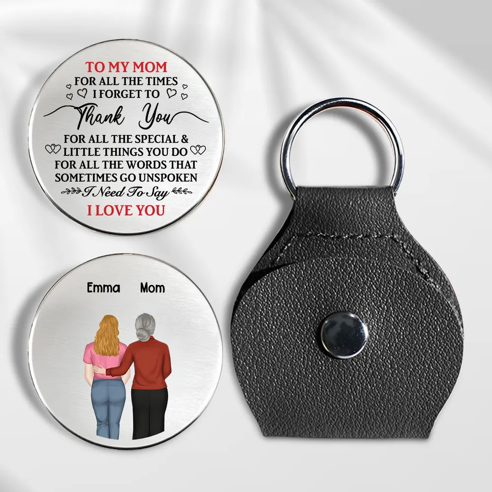 Personalized Pocket Hug for Mom, Thank You I Love You Quote, Everyday Keepsake Gift With Custom Touch - Image 6