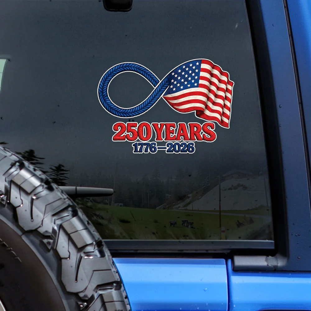 Personalized Washed Denim Baseball Cap with 250 Years Infinity Flag Design, Casual Outdoor Wear, Unique Patriotic Gift - Image 5