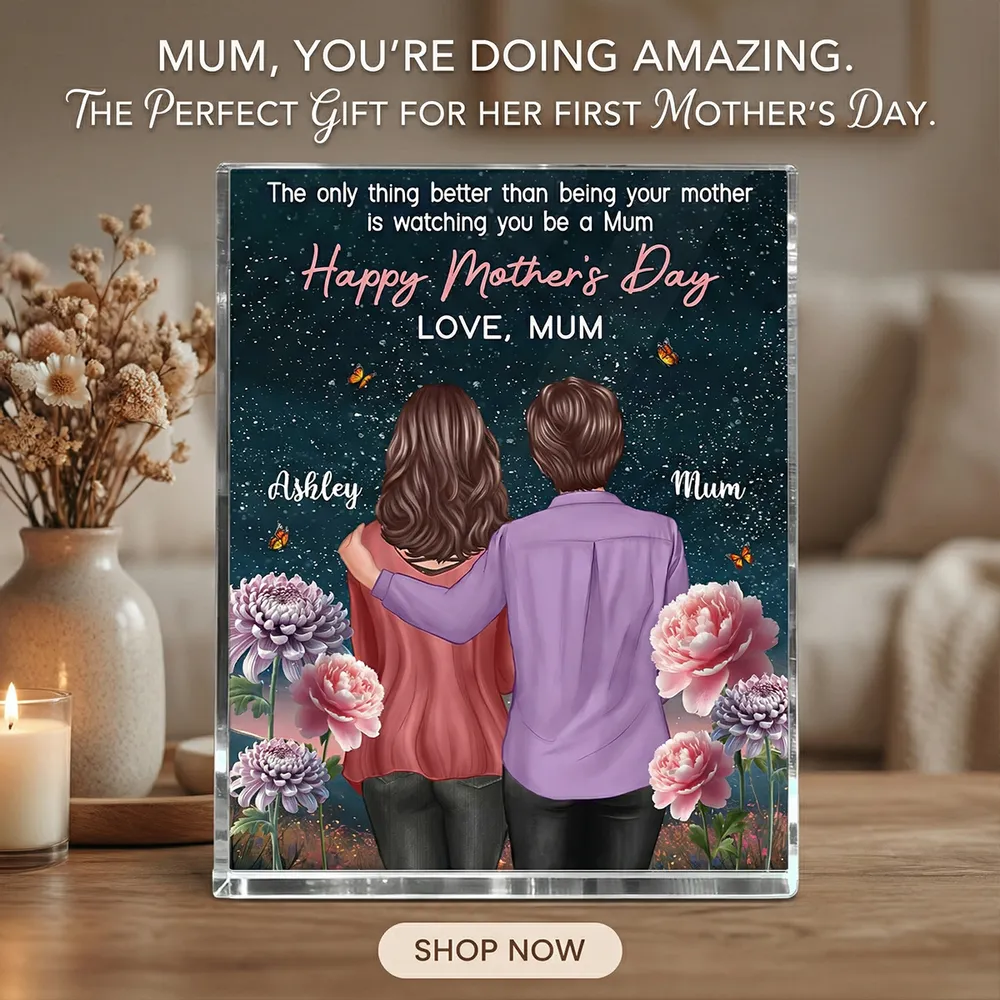 Personalized Rectangle Acrylic Block Plaque, To My Daughter from Mom Mother's Day Message, Unique Gift for Her - Image 8