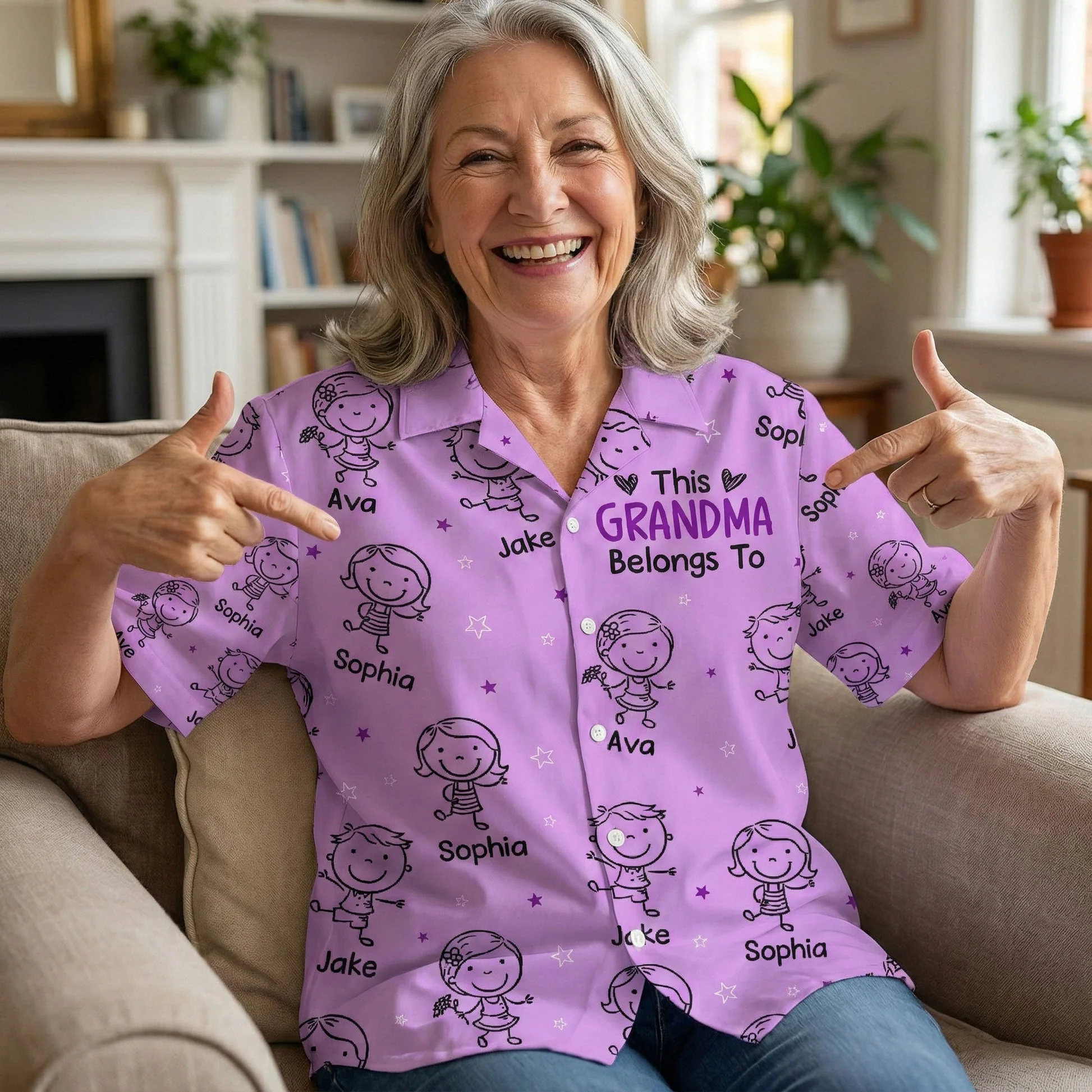 Personalized Hawaiian Shirt This Mommy Belongs To Custom Print Vacation Style Unique Gift for Mom - Image 4