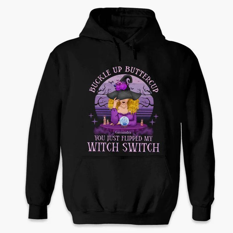 Halloween Gift For Witches Personalized Custom Witch T-shirt Hoodie Sweatshirt - Image 3
