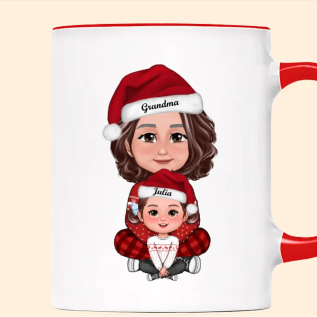 Personalized Grandma and Grandchild Christmas Ornament - Custom Family Gift Keepsake for Holiday Memories - Image 6