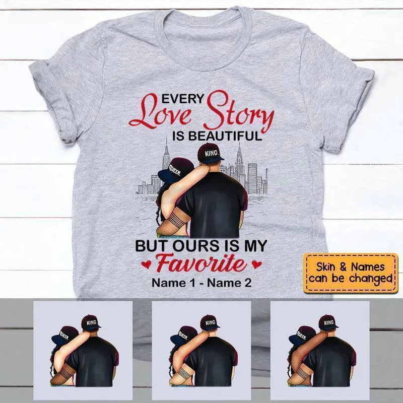 ‘Our Love Tale’ Custom Apparel - Choose T-Shirt, Sweatshirt, or Hoodie - Personalized with Your Unique Story - Image 2