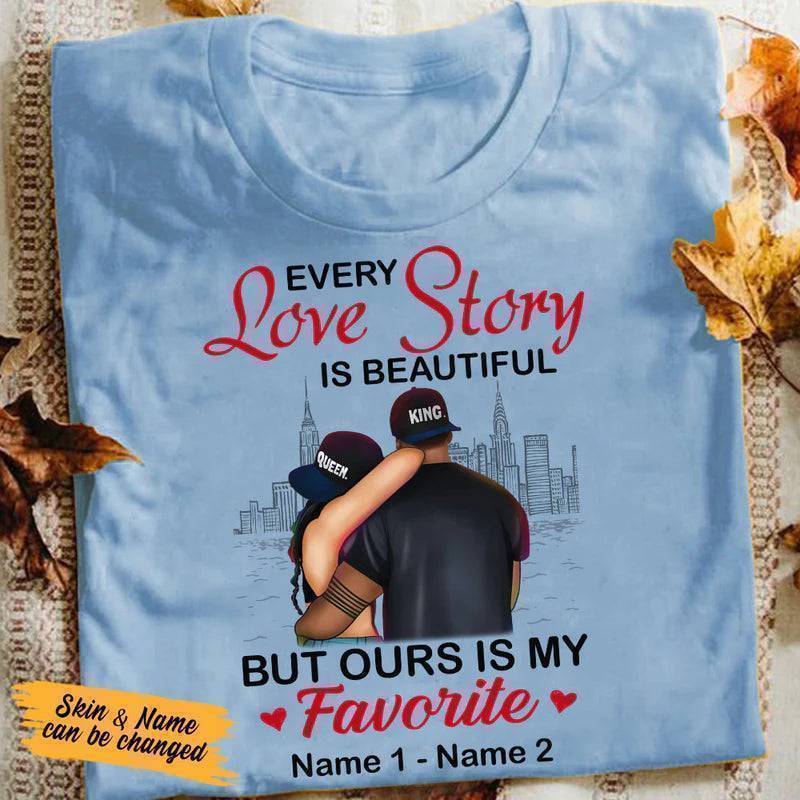 ‘Our Love Tale’ Custom Apparel - Choose T-Shirt, Sweatshirt, or Hoodie - Personalized with Your Unique Story - Image 3
