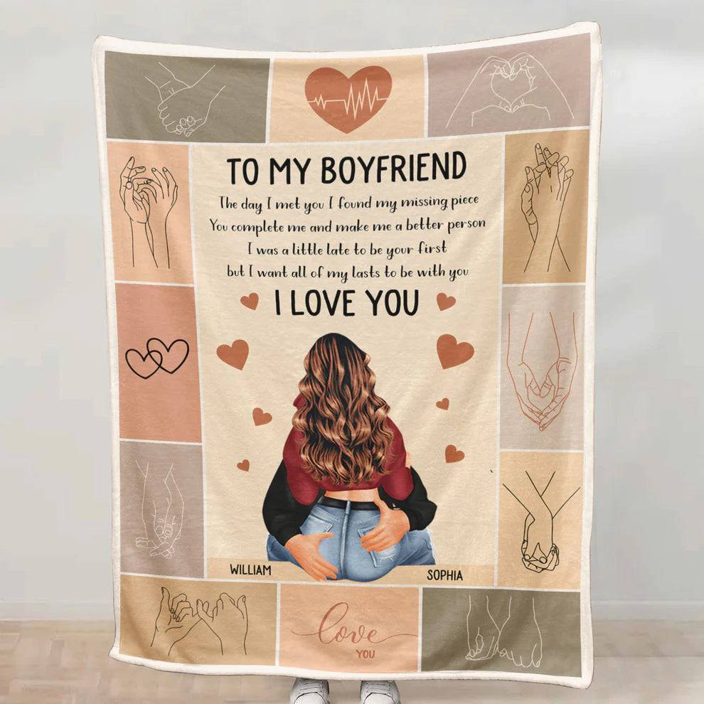 Forever Embrace - 'All Of My Lasts With You' Personalized Love Blanket - Ideal for Valentine's & Anniversaries - Image 2