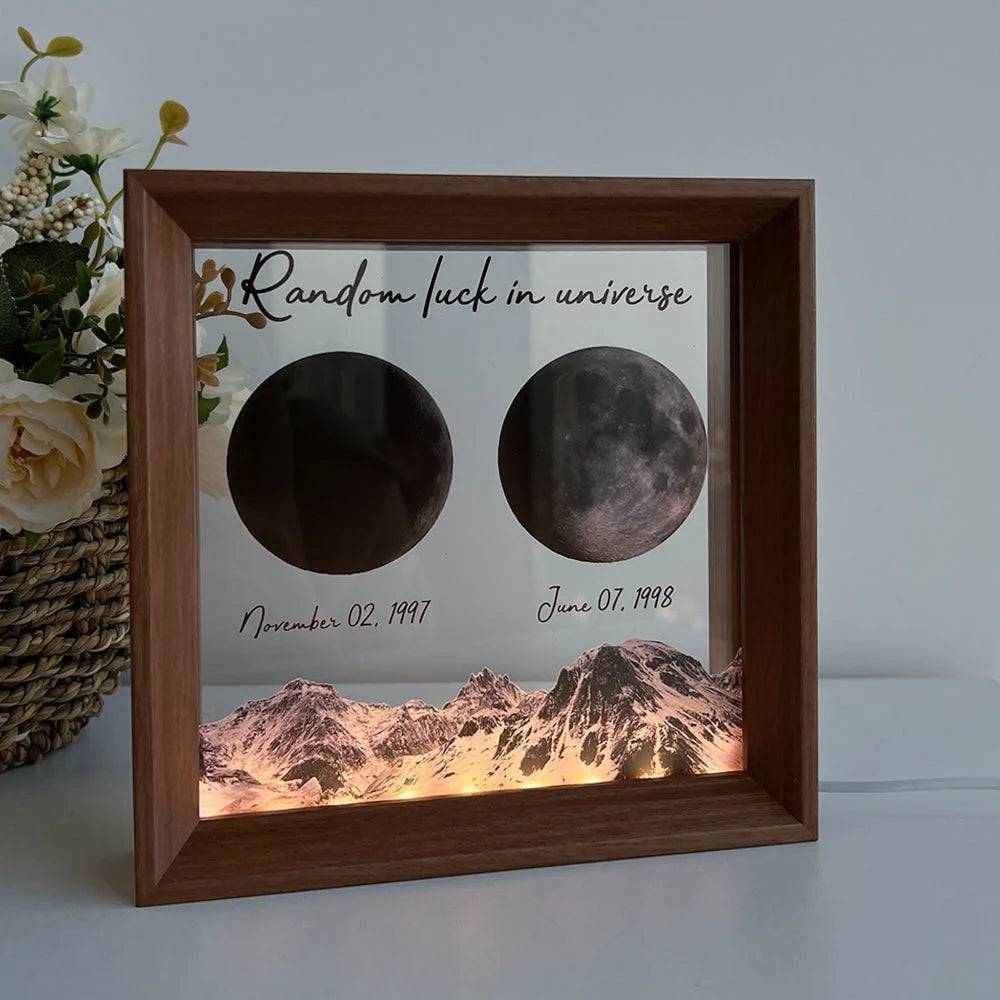 Starry Love - Customized Moon Phases LED Light Frame - A Romantic Universe-Inspired Gift for Anniversaries & Valentine's - Image 10