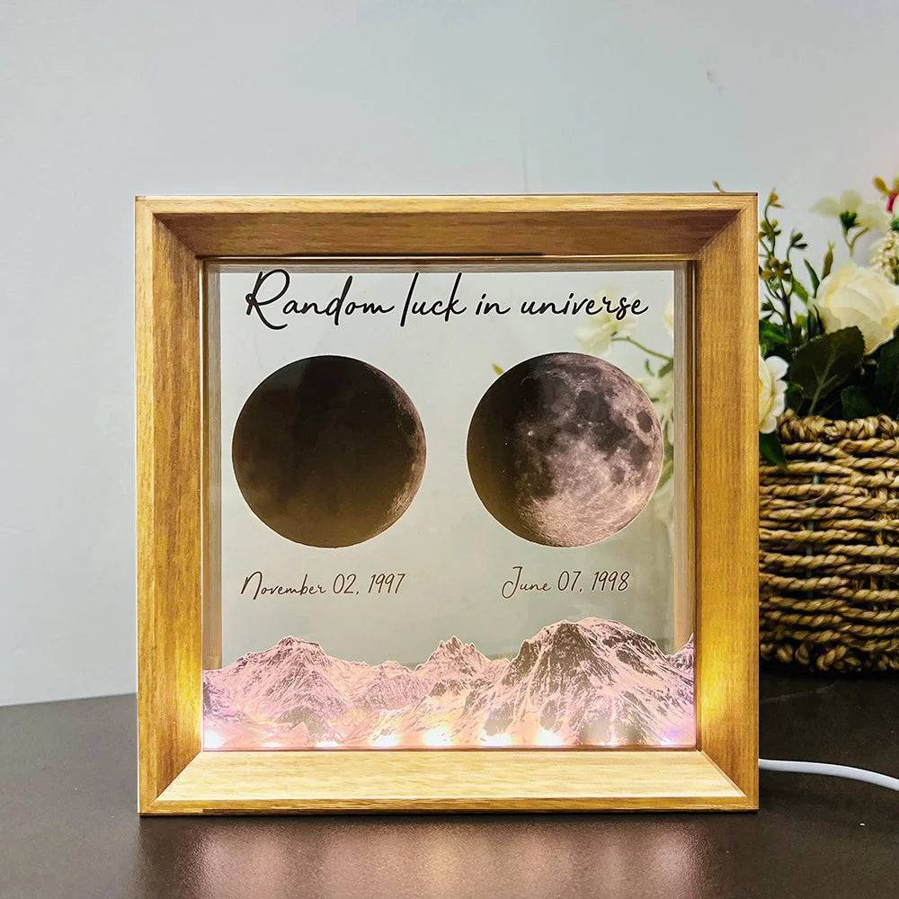 Starry Love - Customized Moon Phases LED Light Frame - A Romantic Universe-Inspired Gift for Anniversaries & Valentine's - Image 11