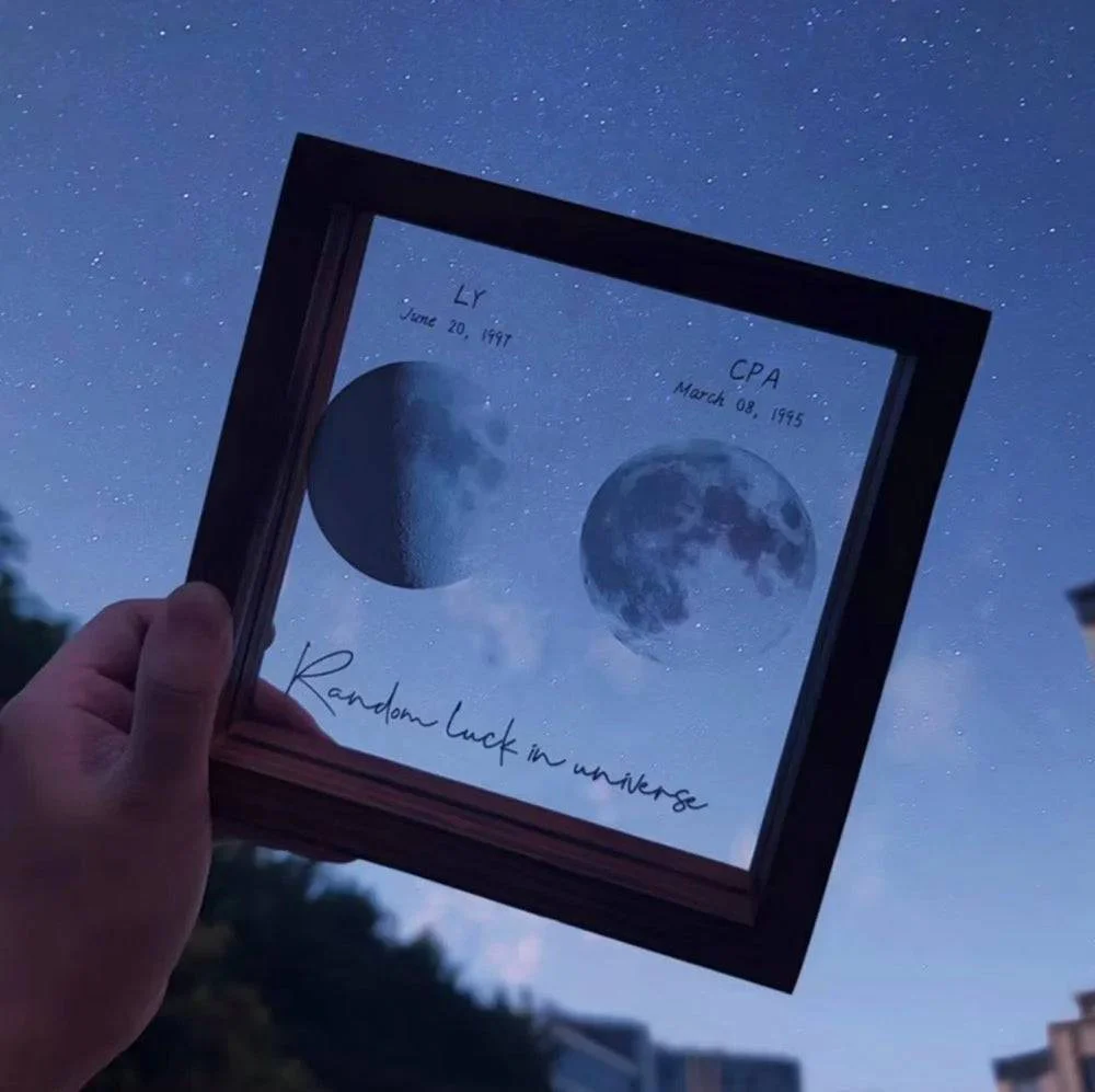 Starry Love - Customized Moon Phases LED Light Frame - A Romantic Universe-Inspired Gift for Anniversaries & Valentine's - Image 7