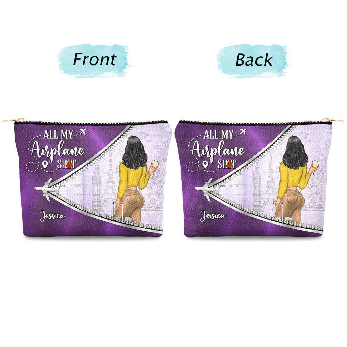 All My Travel Crap - Ultimate Gift For Traveling Lovers, Travelers, Women - Personalized Cosmetic Bag - Image 4
