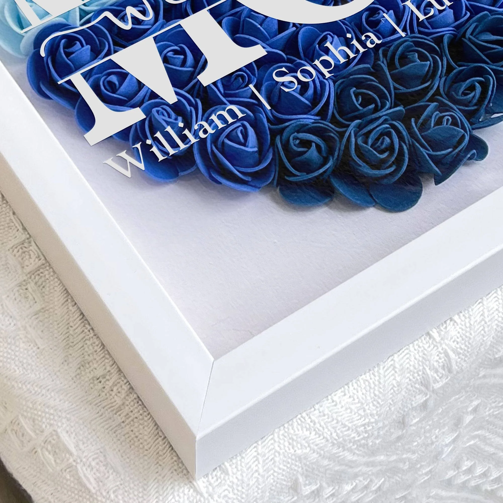 MOM We Love You Shadow Box, Personalized Heart Rose Keepsake for Mom, Meaningful Family Memory Gift for Her - Image 6