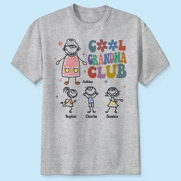 This Grandma Belongs To Drawing Personalized Shirt - Image 2
