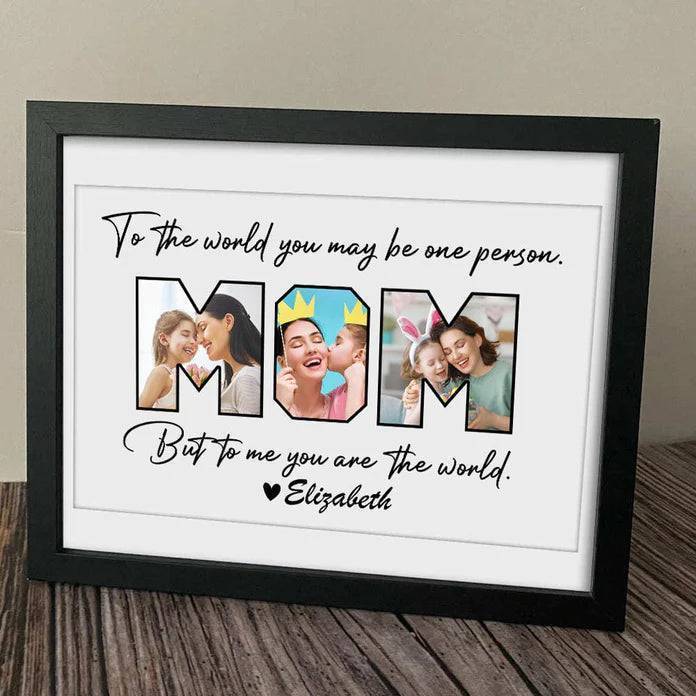 Love Eternal - 'To the Best Mom' Personalized Photo Tribute - Mother's Day Canvas or Poster - Image 3