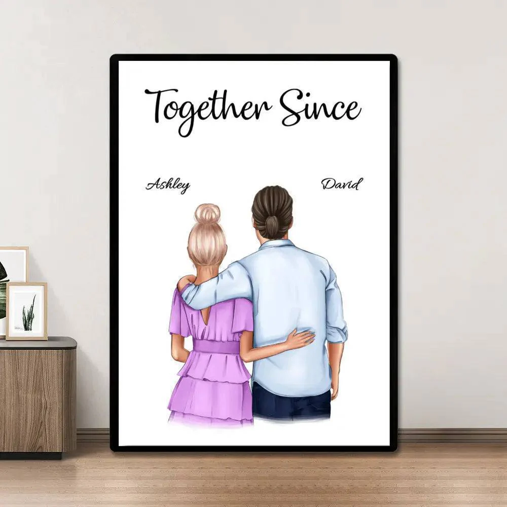 United in Love - 'You & Me, We Got This' Personalized Poster or Canvas for Couples - Image 2