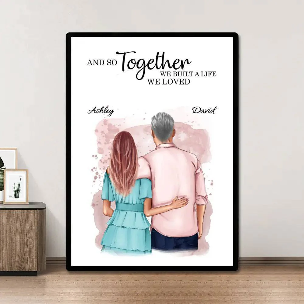 United in Love - 'You & Me, We Got This' Personalized Poster or Canvas for Couples - Image 3