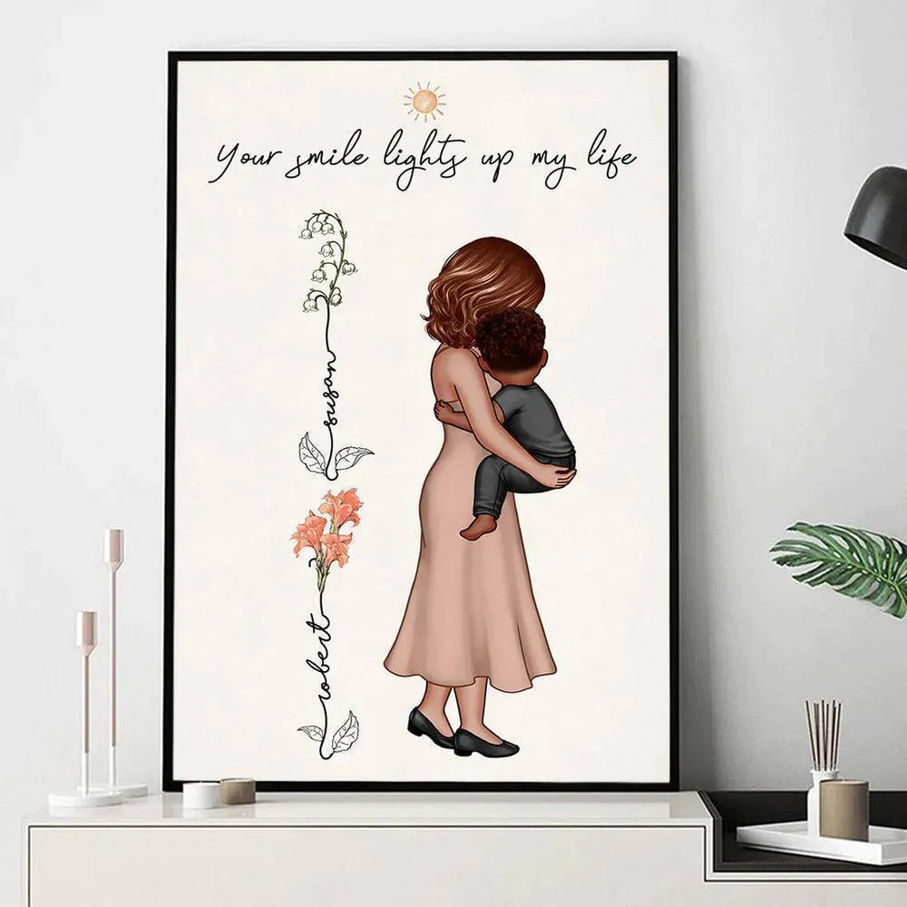 You Are My Everything - Custom Birth Month Floral Poster or Canvas - The Ultimate Mother's Day Tribute - Image 4