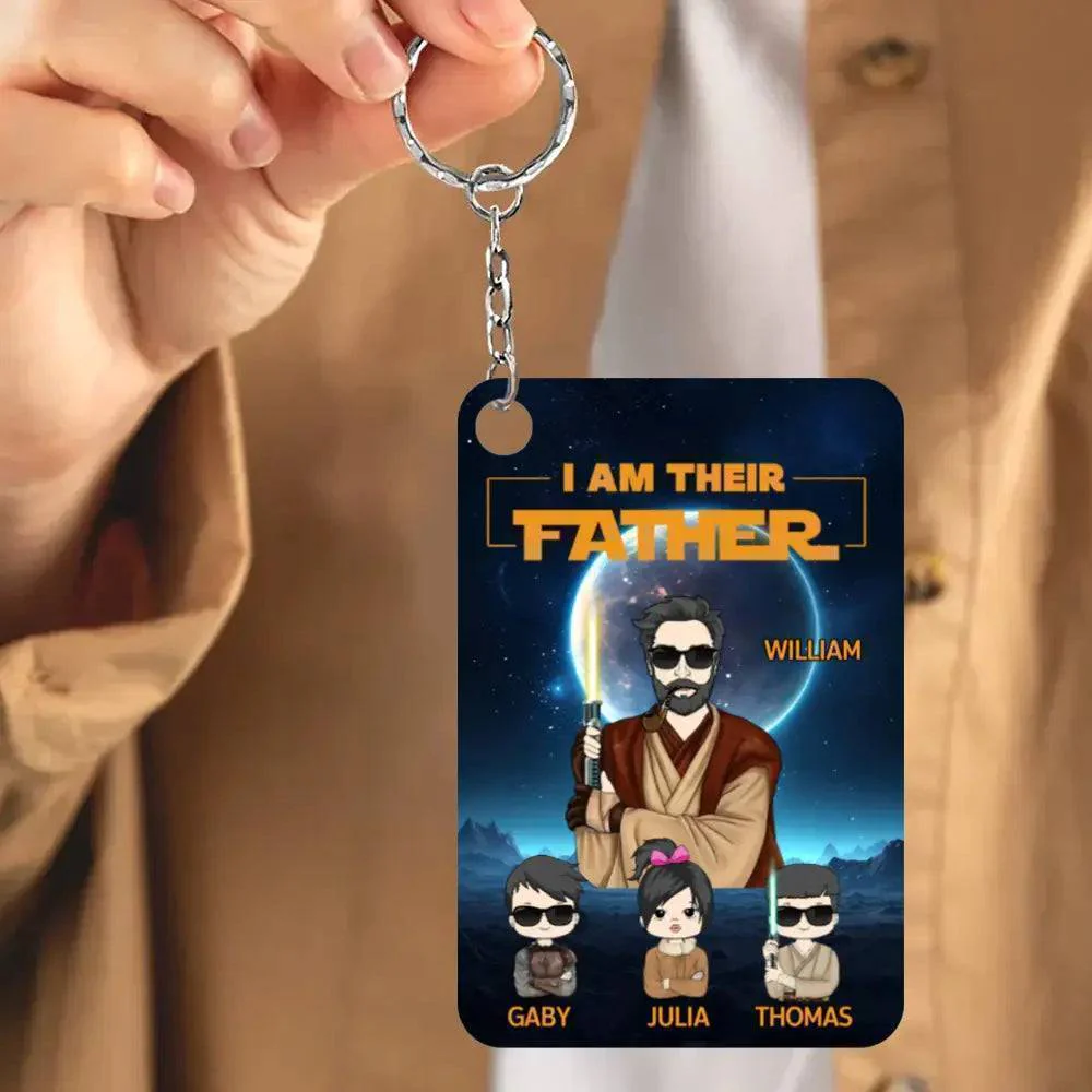 Customizable "I Am Their Father" Acrylic Keychain - Perfect Father's Day Gift - Image 3