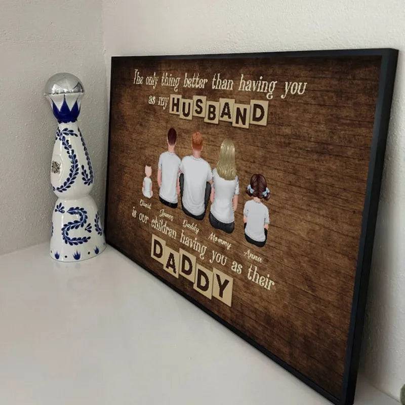 The Only Thing Better Than Father's Day Gift for Dad Grandpa, Personalized Horizontal Poster or Canvas - Image 3