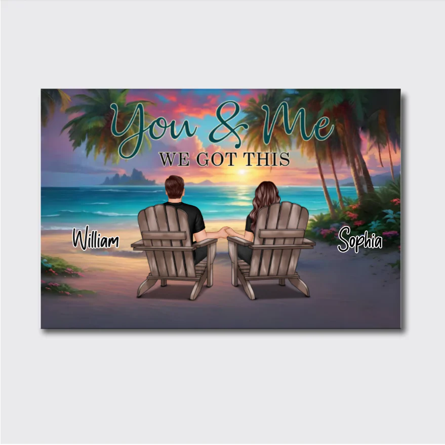 Personalized You, Me, and the Dogs Poster, Canvas, Plaque, and Keychain - Perfect Anniversary Gift for Pet Lovers3 - Image 2