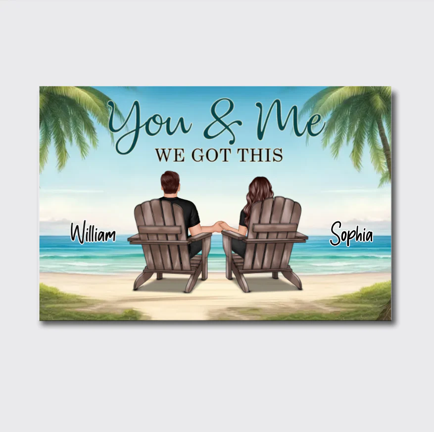 Personalized You, Me, and the Dogs Poster, Canvas, Plaque, and Keychain - Perfect Anniversary Gift for Pet Lovers3 - Image 4