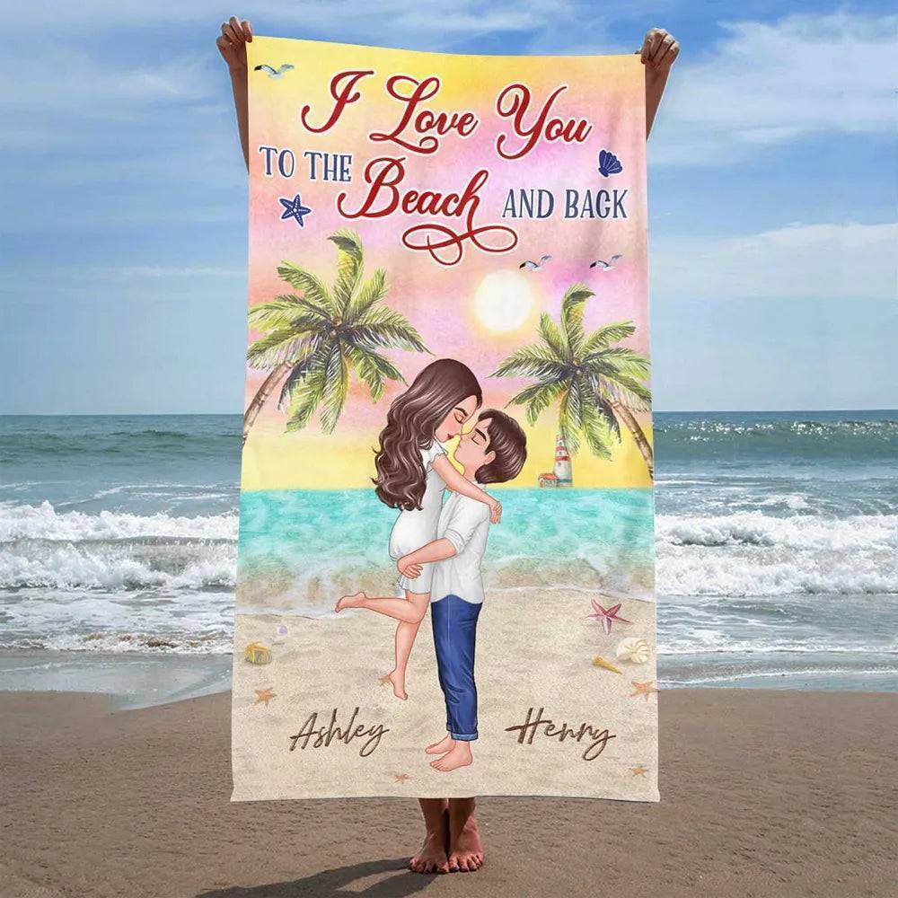 My Missing Piece - Personalized Beach Towel, Wooden Or Acrylic Or LED Plaque, Poster Or Canvas,Wooden Or Acrylic Keychain -  Engraved Design for Him/Her - Image 2