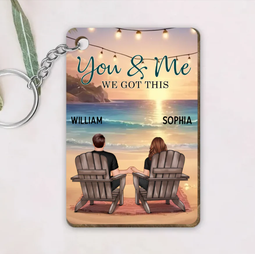 My Missing Piece - Custom Couple Beach Design Wooden, Acrylic or LED Plaque - Unique Gift - Image 3