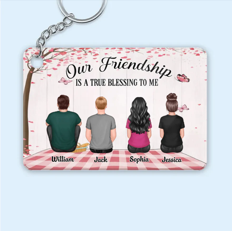 Friendship Back View Design - Personalized Poster, Pillow, Wall Art, Home Decor, Unique Gift for Friends - Image 3