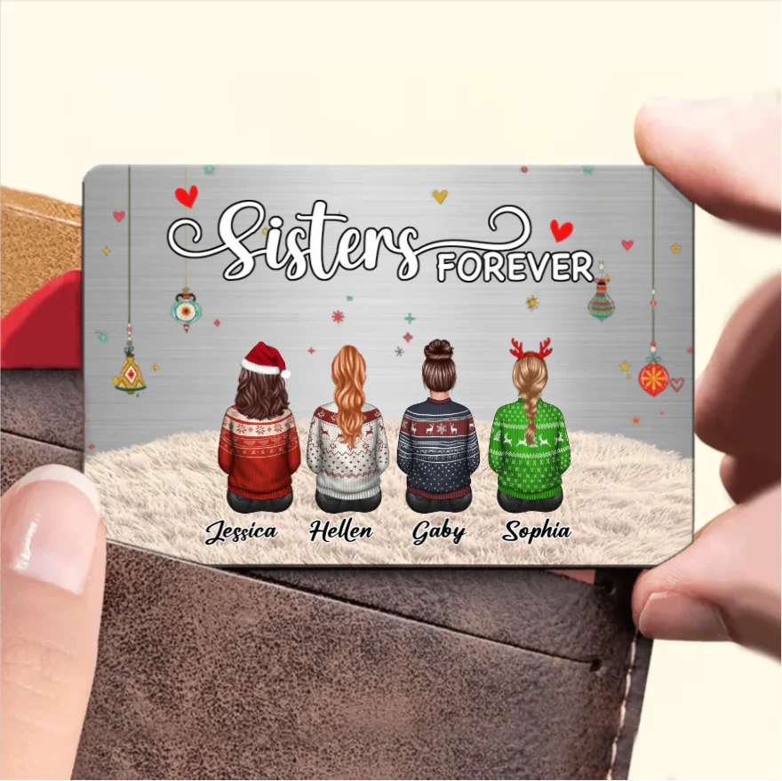 Sister - The Love Between Brothers And Sisters Is Forever - Personalized Ornament or Poster or Plaque or Keychain - Image 6