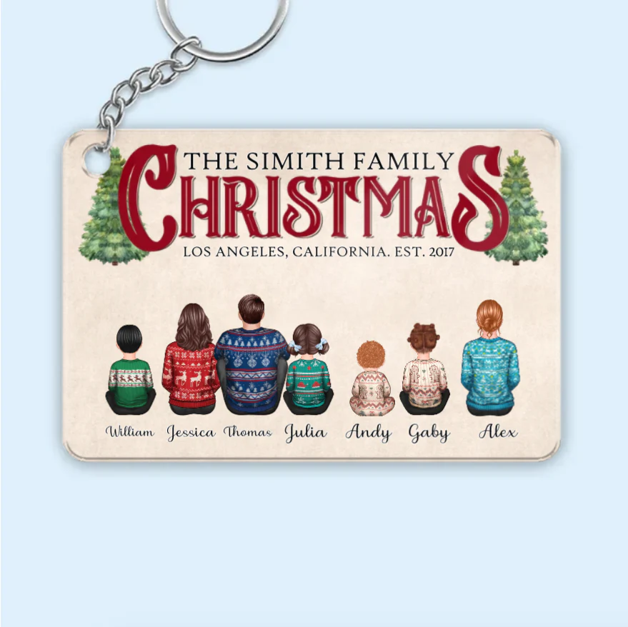 Christmas Family Sitting Together Personalized Poster, Christmas Decoration - Image 8
