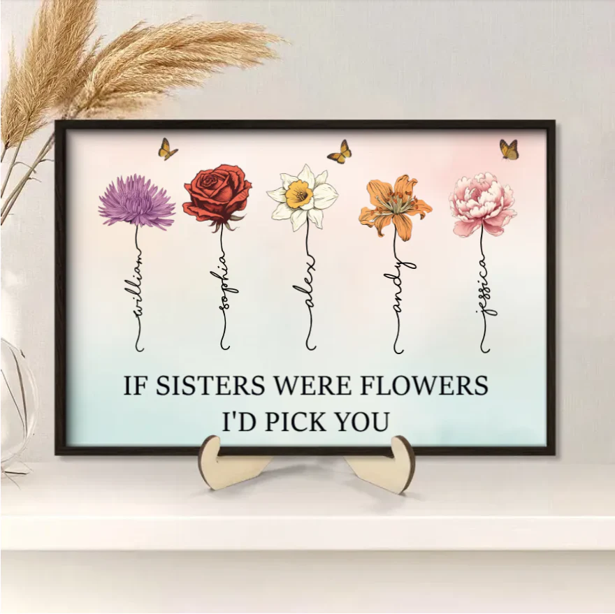 If Friends Were Flowers I'd Pick You - Personalized Cup or Poster or Ornament or Jewelry Dish or Plaque or Keychain - Image 9