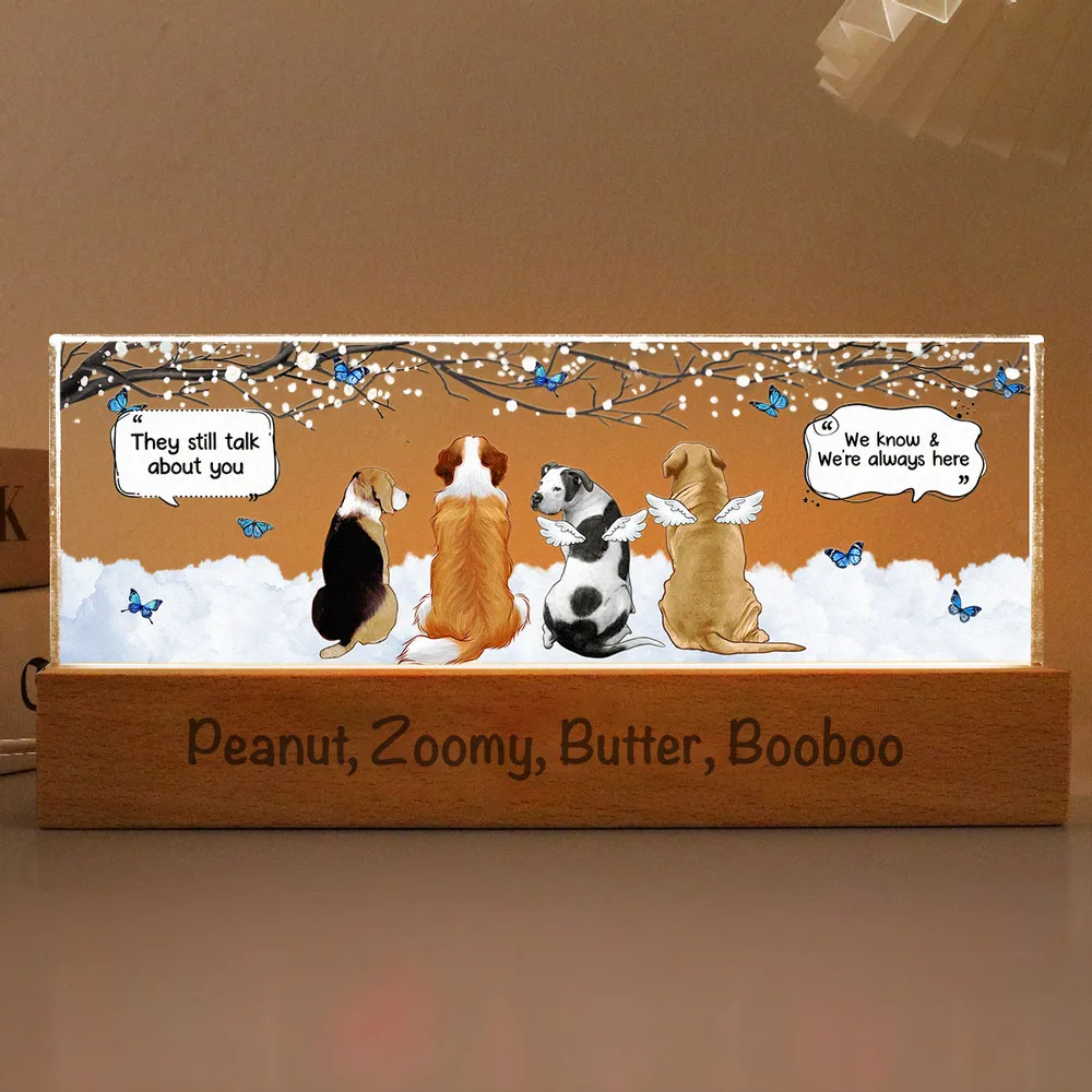 They Still Talk About You, Memorial Gift For Pet Dog Cat Lovers, Personalized Ornament,Poster,Keychain,Pillow - Image 5