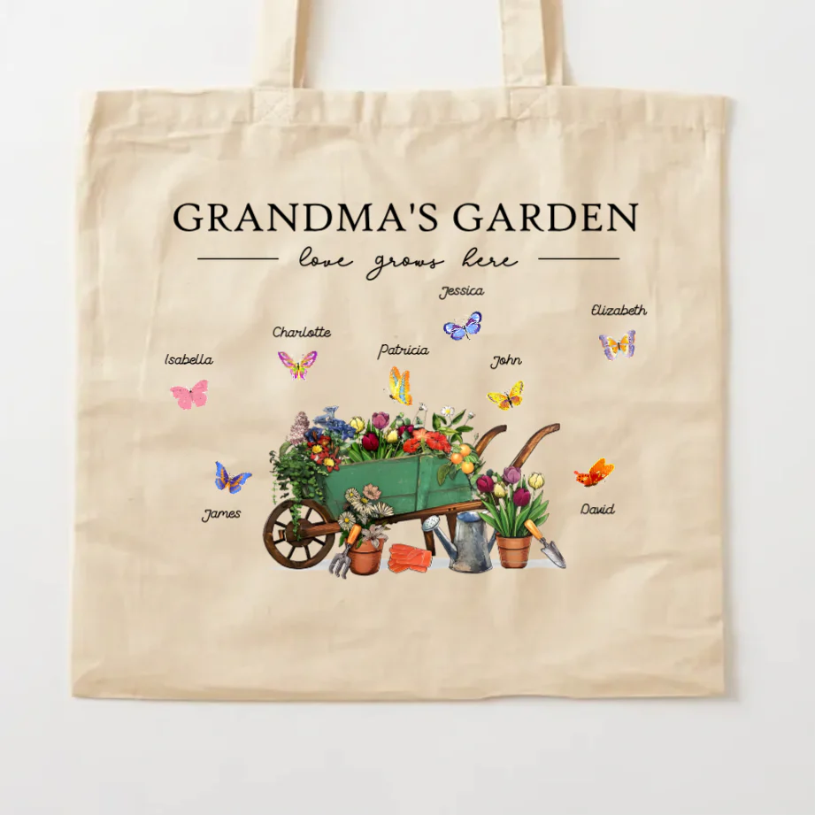 Personalized "Grandma's Garden" Poster, Keychain, Plaque, Ornament, Pillow, Wallet Card, Cup, and Sign - A Perfect Gift for Family Love and Cherished Memories - Image 9