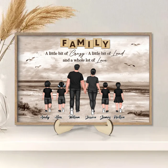 Family Walking Back View Personalized Poster or Canvas or Plaque or Keychain or Ornament - Custom Gift for Family Memories - Image 4