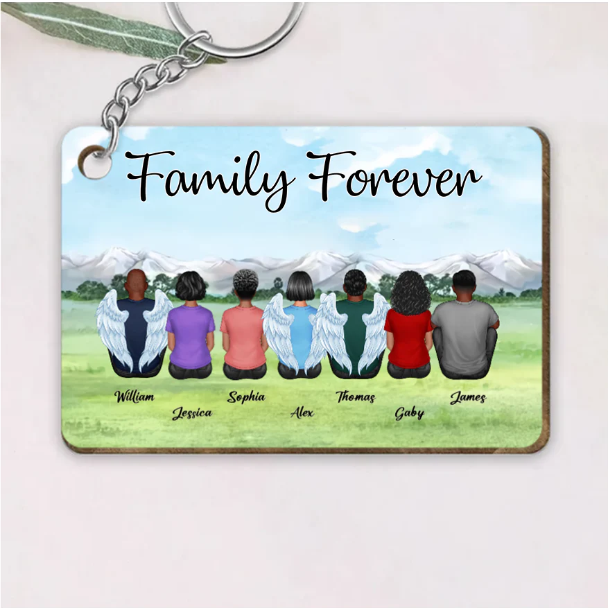 Personalized Brothers & Sisters Forever Poster or Canvas, Keychain, Plaque, Ornament, Wallet Card - Perfect Gift for Siblings, Memorial Keepsake - Image 3
