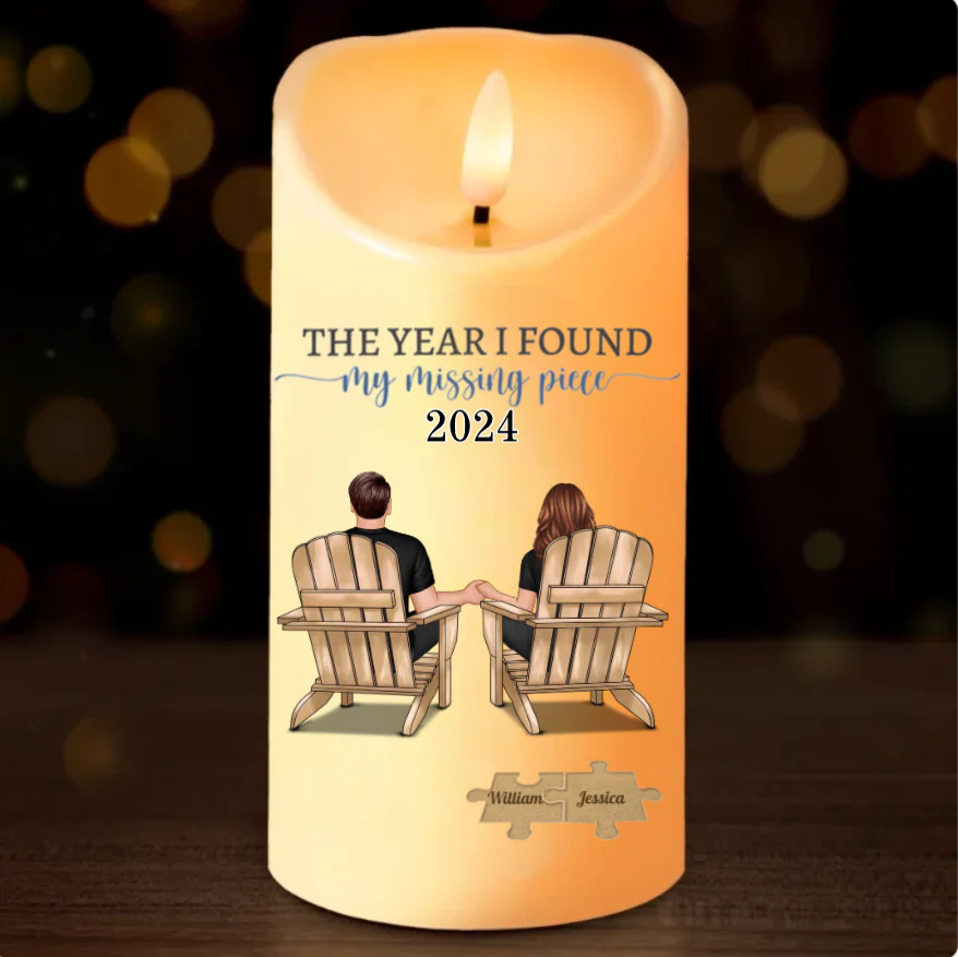 The Year I Found My Missing Piece Couple Gift - Personalized Blanket or Poster or Keychain or Plaque - Image 5