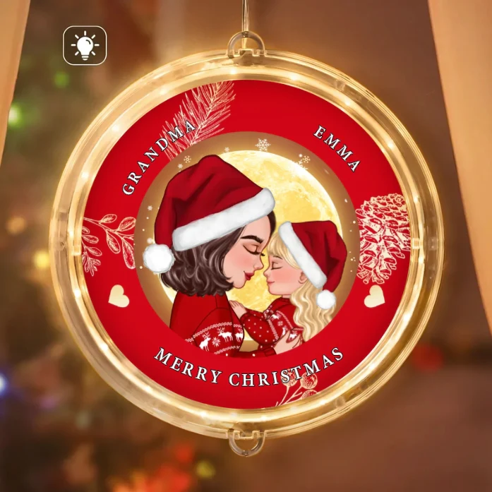 Personalized Christmas Ornament, Plaque, Keychain, Sign – Custom Gift for Grandmother and Kid Memories - Image 2