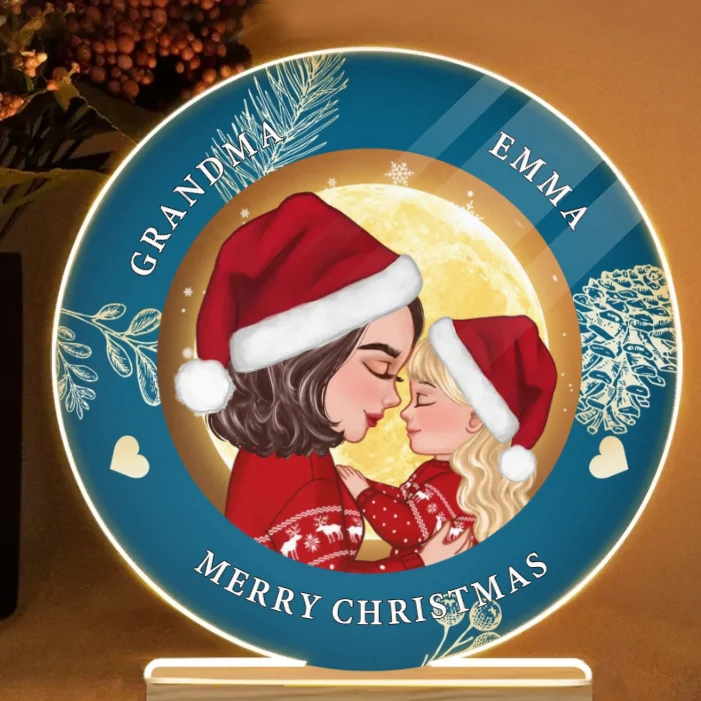 Personalized Christmas Ornament, Plaque, Keychain, Sign – Custom Gift for Grandmother and Kid Memories - Image 4