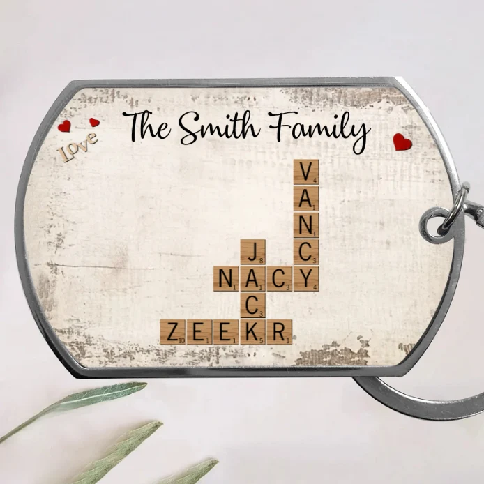 Personalized Family Crossword Poster, Plaque, or Ornament – Custom Family Names Gift for Home Décor and Special Occasions - Image 5