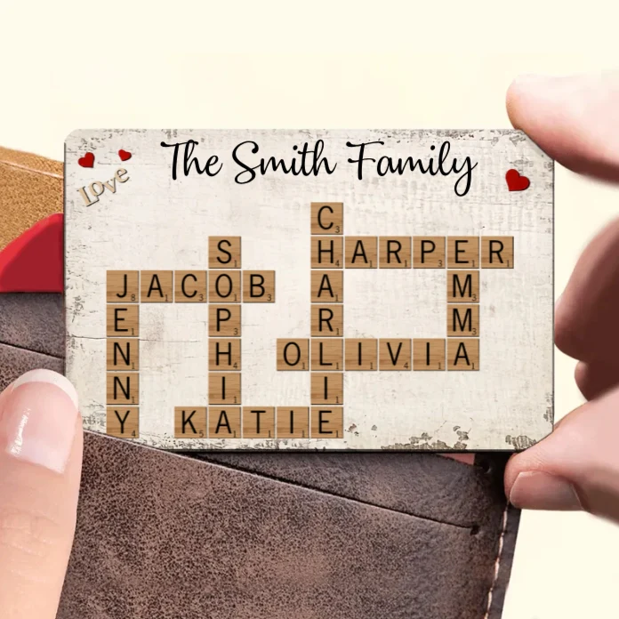 Personalized Family Crossword Poster, Plaque, or Ornament – Custom Family Names Gift for Home Décor and Special Occasions - Image 7