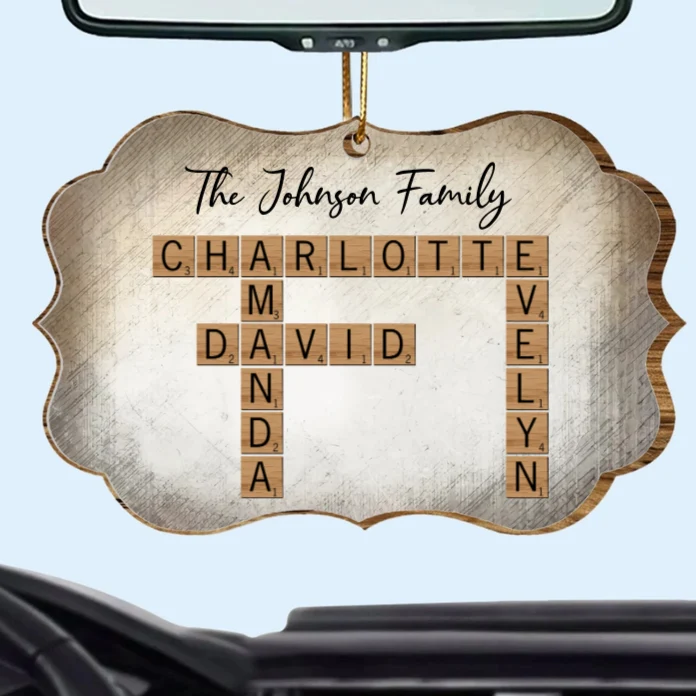 Personalized Family Name Scrabble Poster, Plaque, Keychain, Pillow, Sign - A Perfect Gift for Family - Image 3