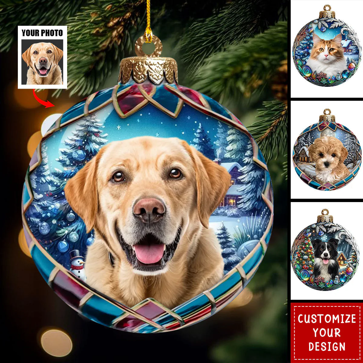 Custom Pet Photo Ornament - Cherish Your Furry Friend Forever - Image 5
