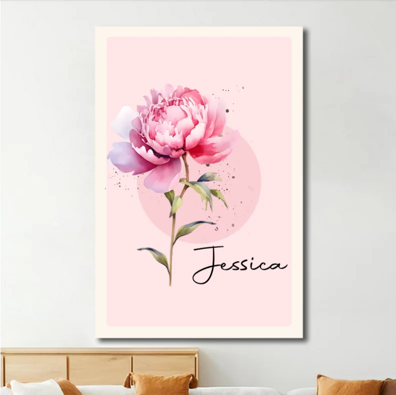 Personalized Floral Whiskey Glass, Custom Daisy Design with Name - Perfect Gift for Her - Image 10