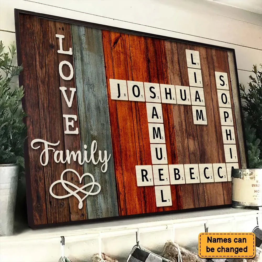Personalized Family Name Crossword Poster – A Unique Gift for Loved Ones - Image 7
